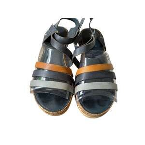 PIKOLINOS Tan & Gray Multi-Strap Sandals shoes Women’s 41 10
